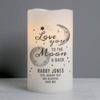 Personalised To The Moon and Back LED Candle Extra Image 1 Preview